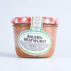 Bauernbratwurst Gläser 200gr.